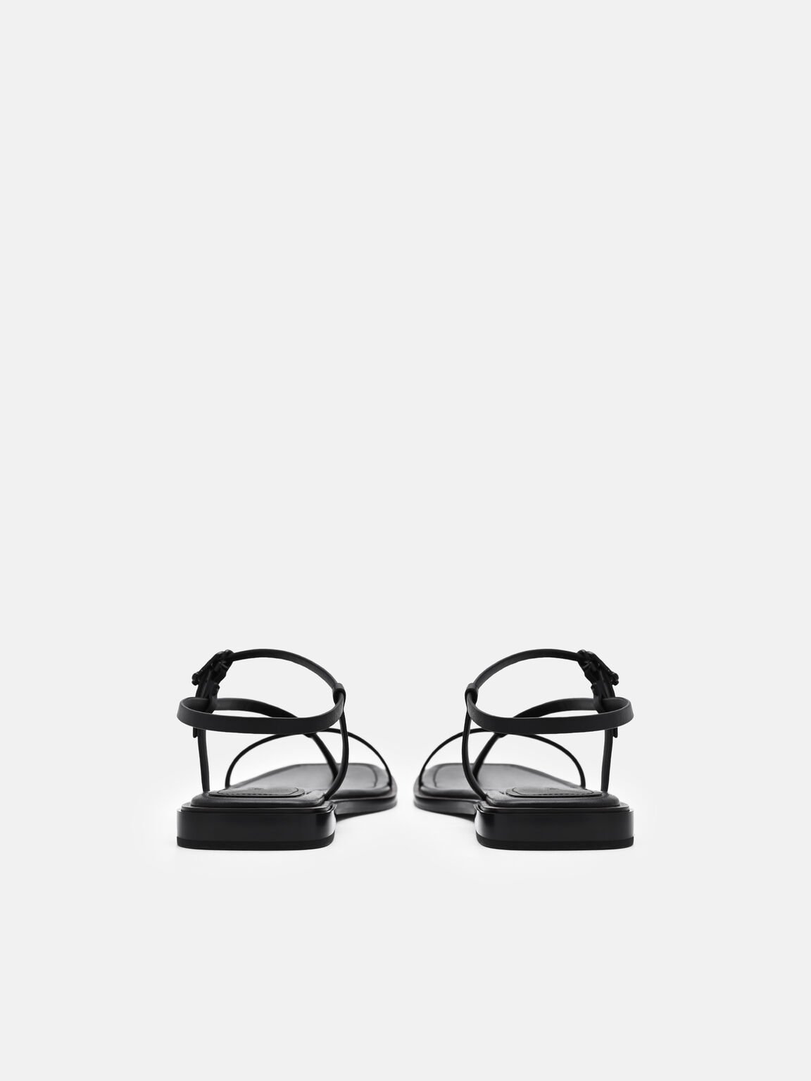 Gi&agrave;y sandals đế bệt Ashby, Đen, hi-res