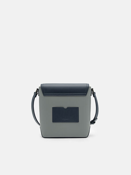 Túi đeo chéo hình vuông Reed, Xanh Navy, hi-res