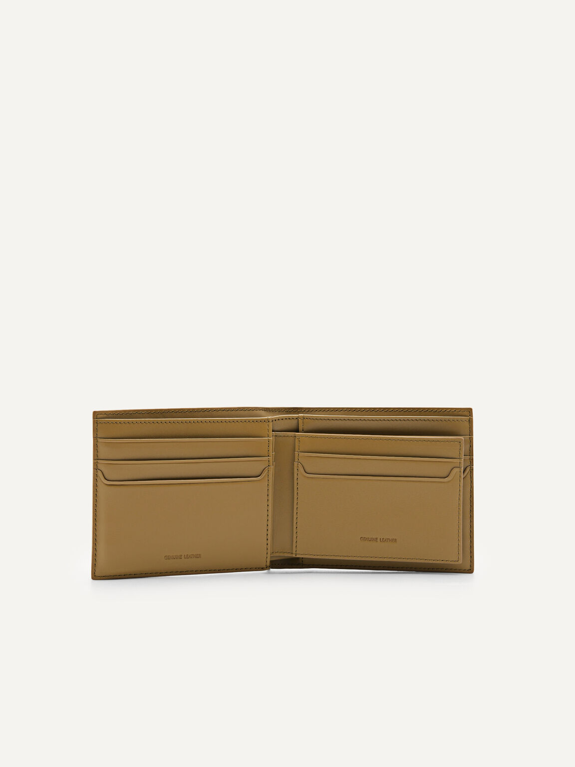 Leather Bi-Fold Insert Wallet, Mustard