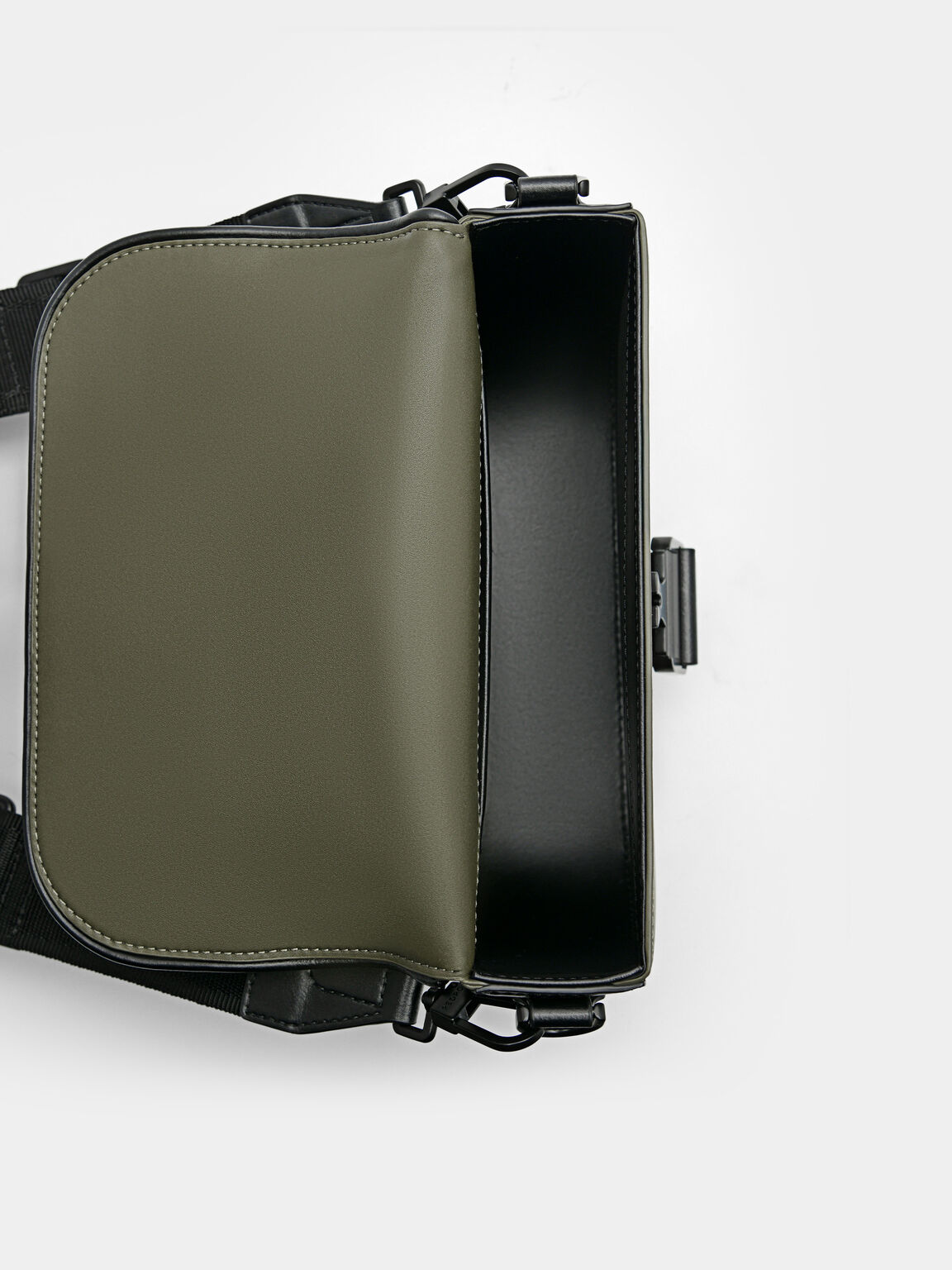 Túi đeo chéo phom chữ nhật Kane, Xanh Quân Đội