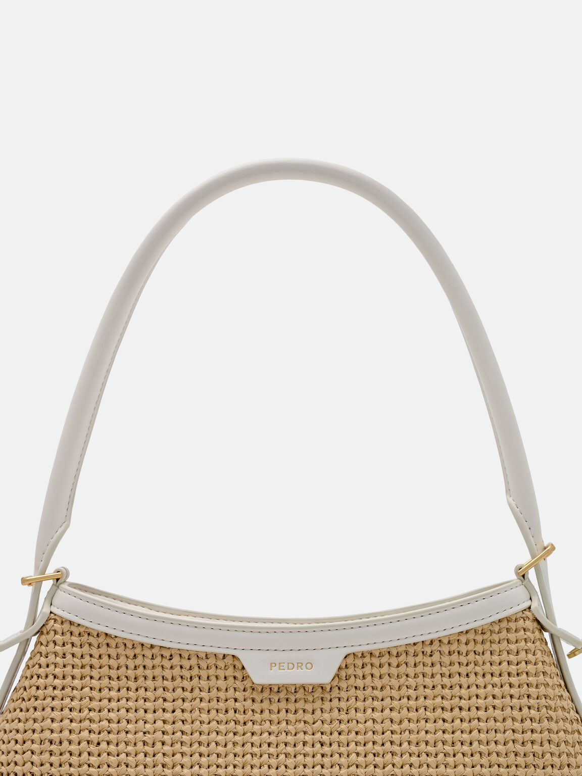 Nikki Raffia Shoulder Bag, Natural Raffia, hi-res