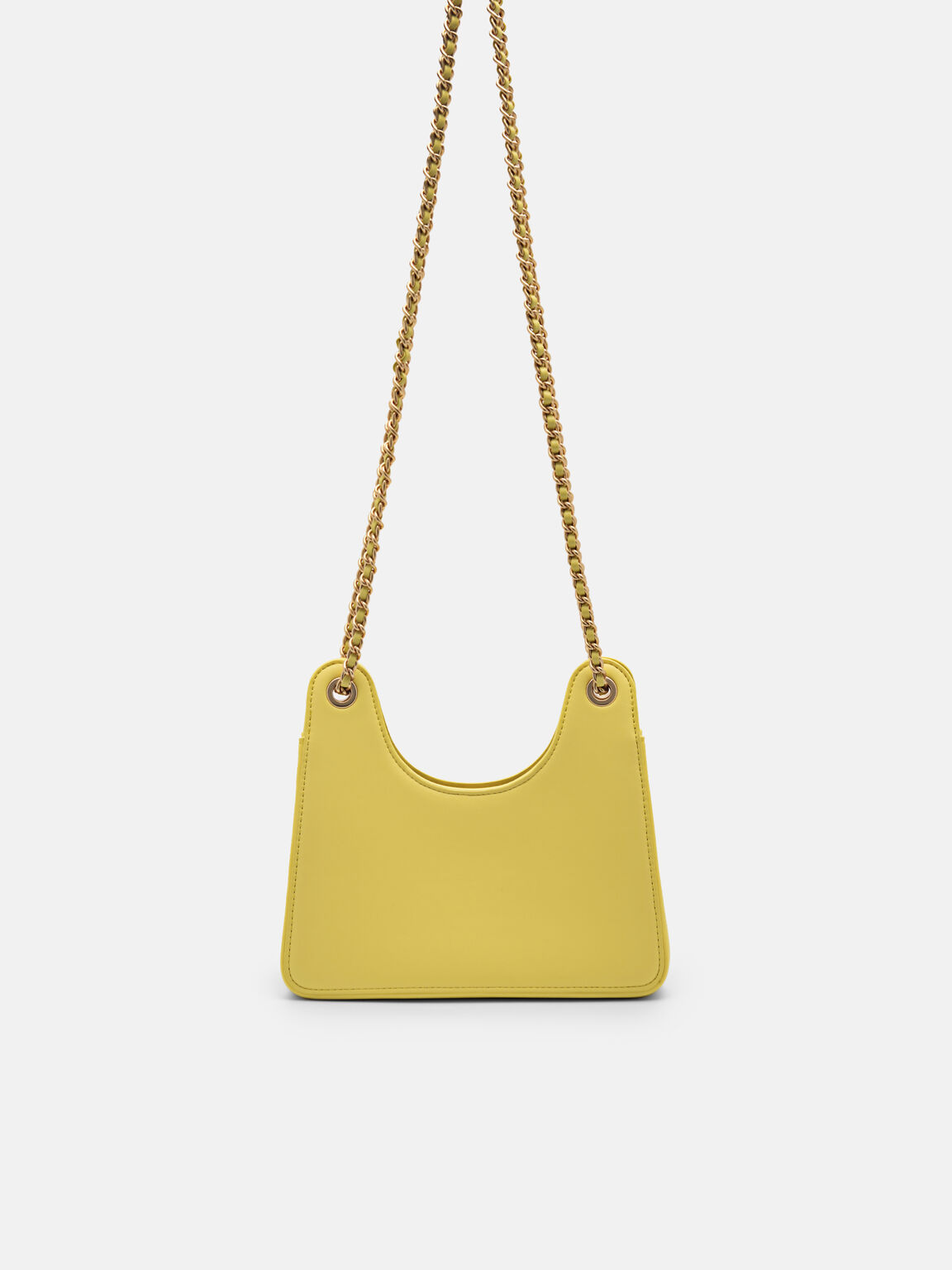 Túi đeo vai phom chữ nhật Porto, Vàng, hi-res