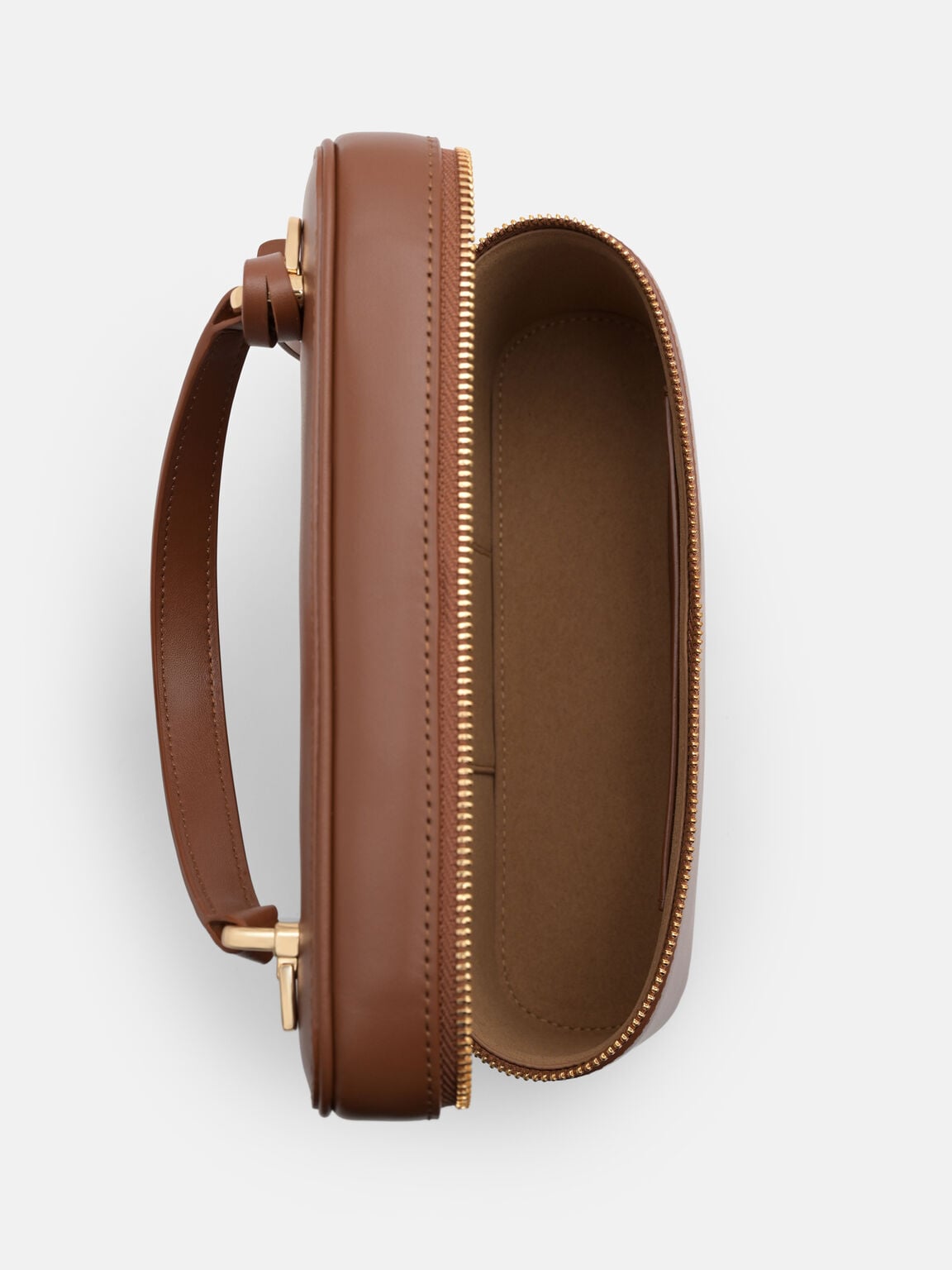 Ari Leather Shoulder Bag, Brown, hi-res