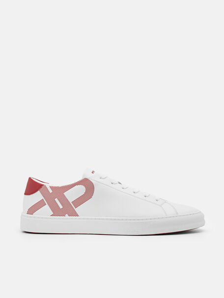 PEDRO Icon Ridge Leather Sneakers, White, hi-res