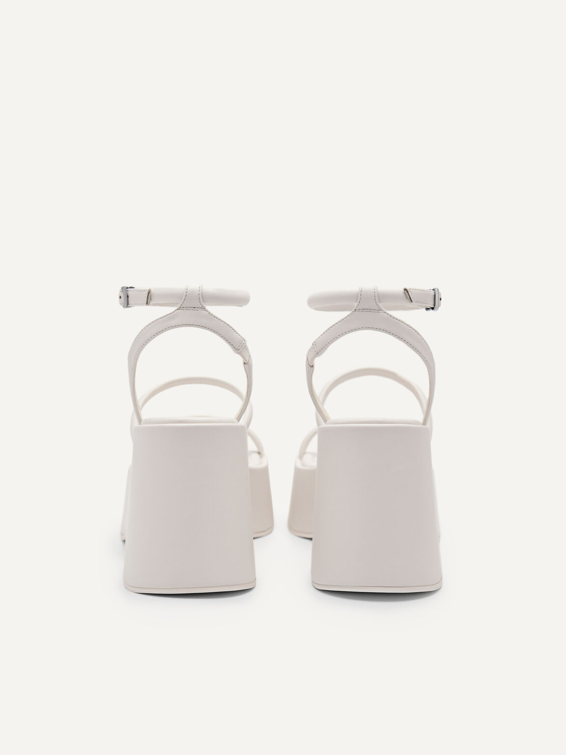 Aryna Platform Sandals, White, hi-res
