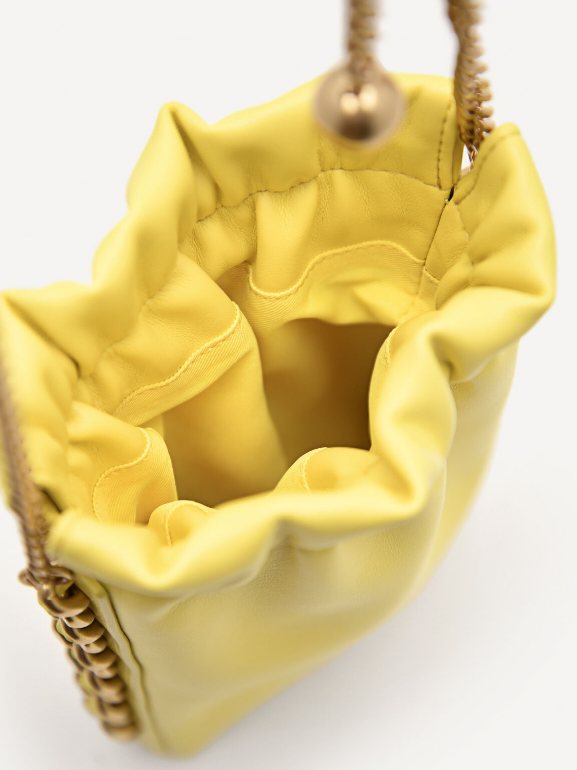 Chain Sling Pouch, Yellow, hi-res
