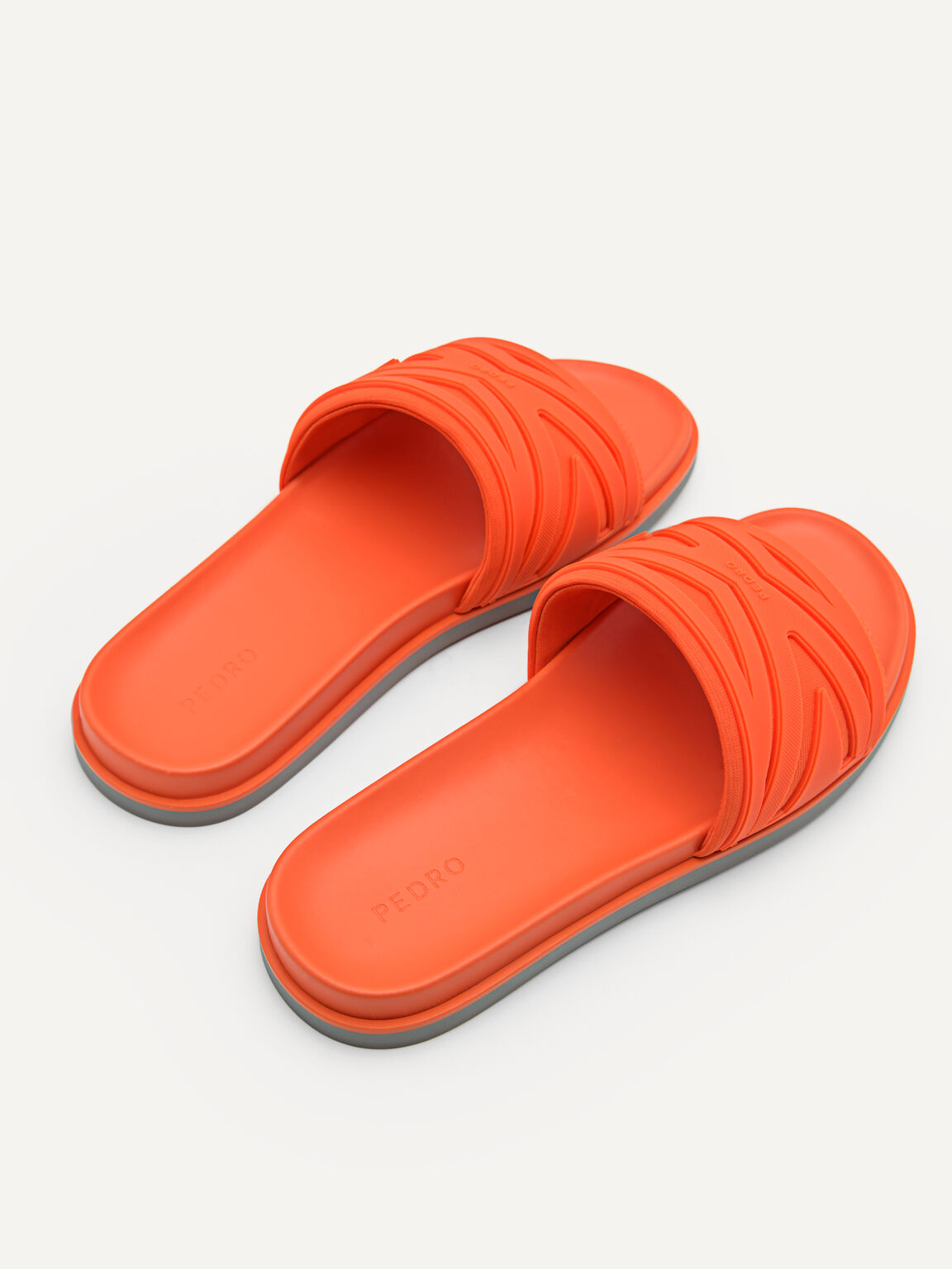 Nova Slide Sandals, Orange, hi-res