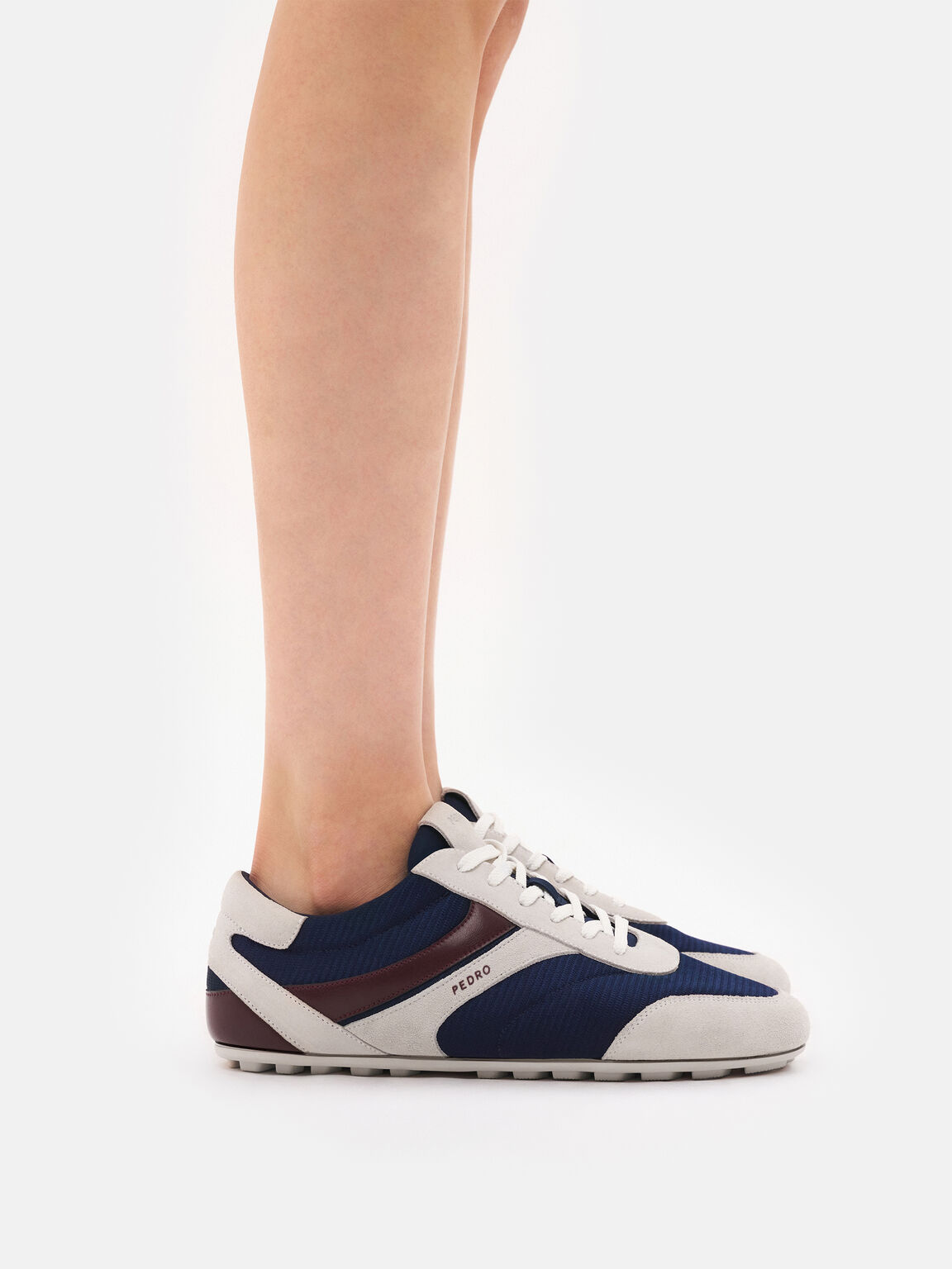 Gi&agrave;y sneakers cổ thấp Novo Eclipse, Navy Mesh, hi-res