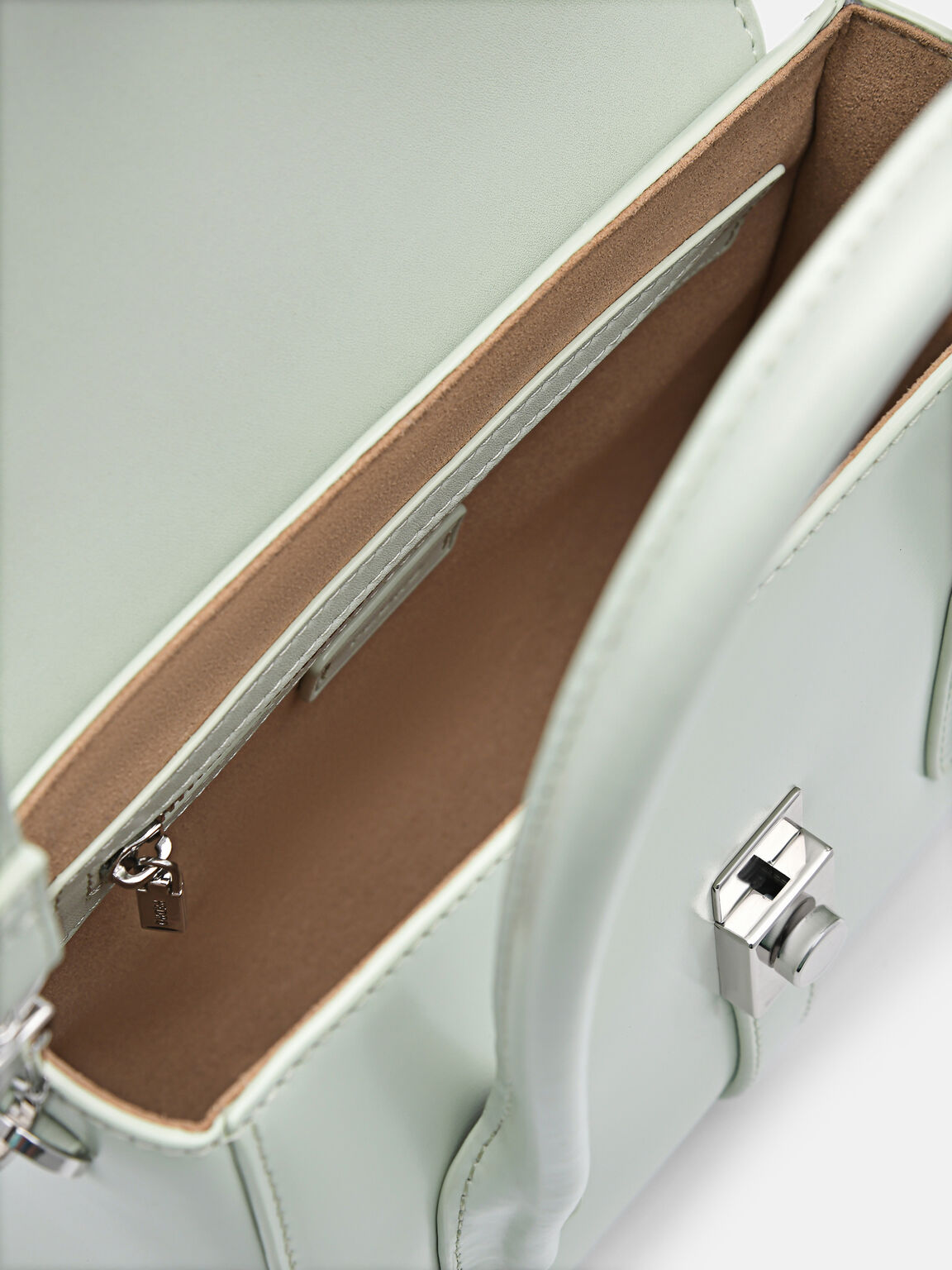 PEDRO Studio Farida Leather Compact Handbag, Light Green, hi-res