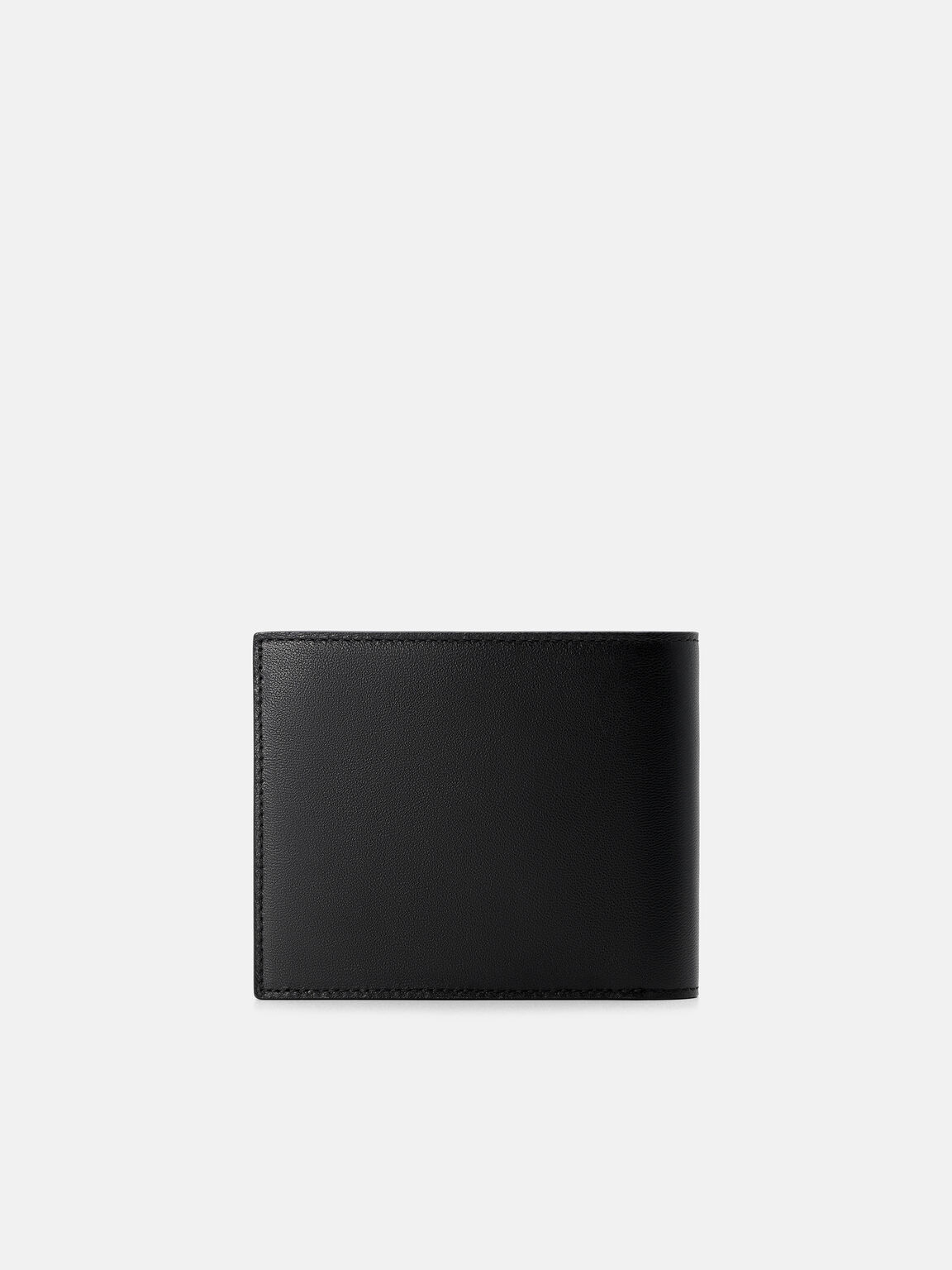 V&iacute; ngắn gập đ&ocirc;i Kid Leather, Đen, hi-res