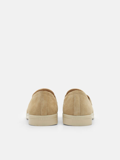 PEDRO Icon Suede Loafers, Sand, hi-res