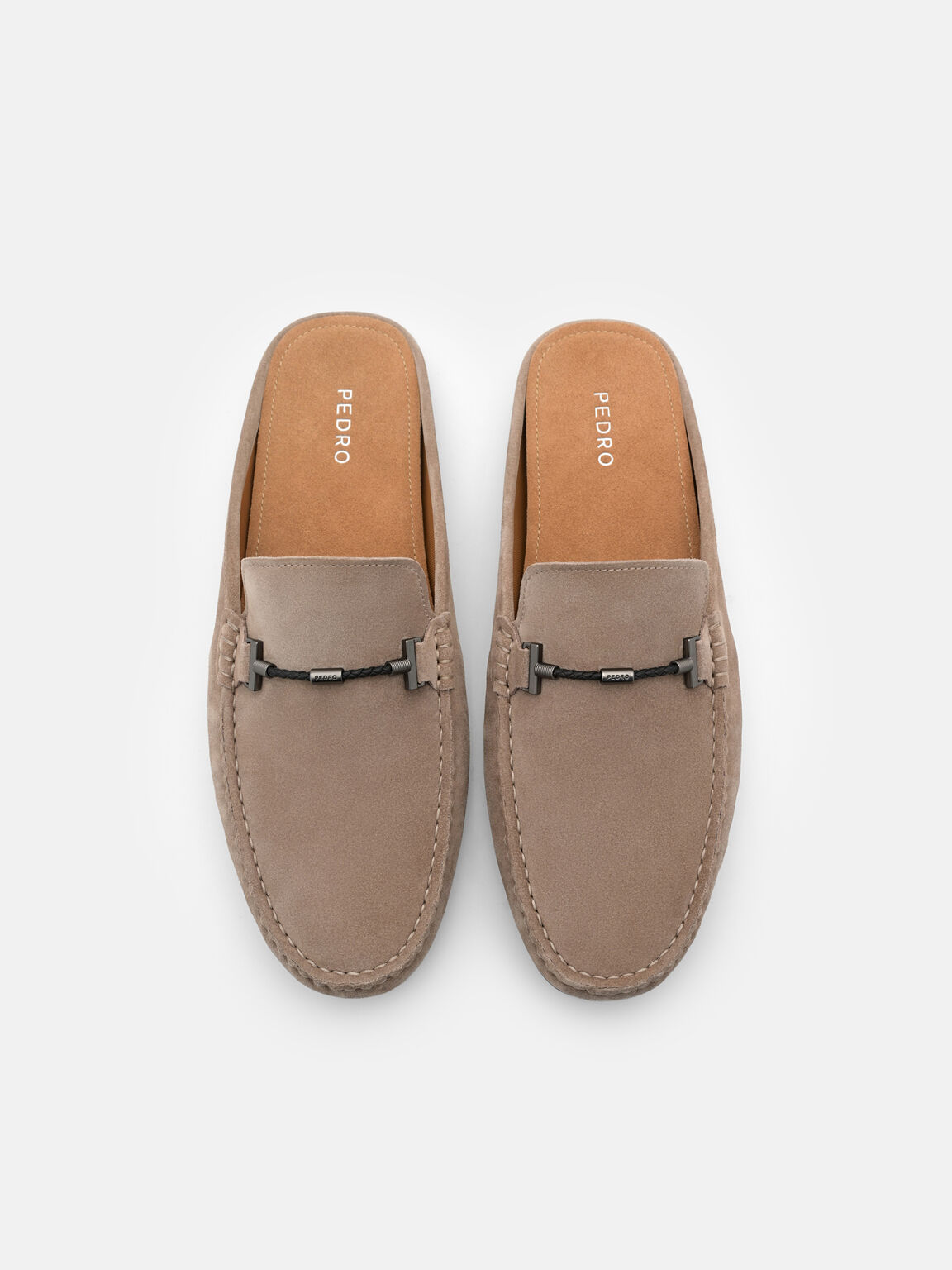 Hawser Leather Slip-On Driving Shoes, Dark Taupe Suede, hi-res