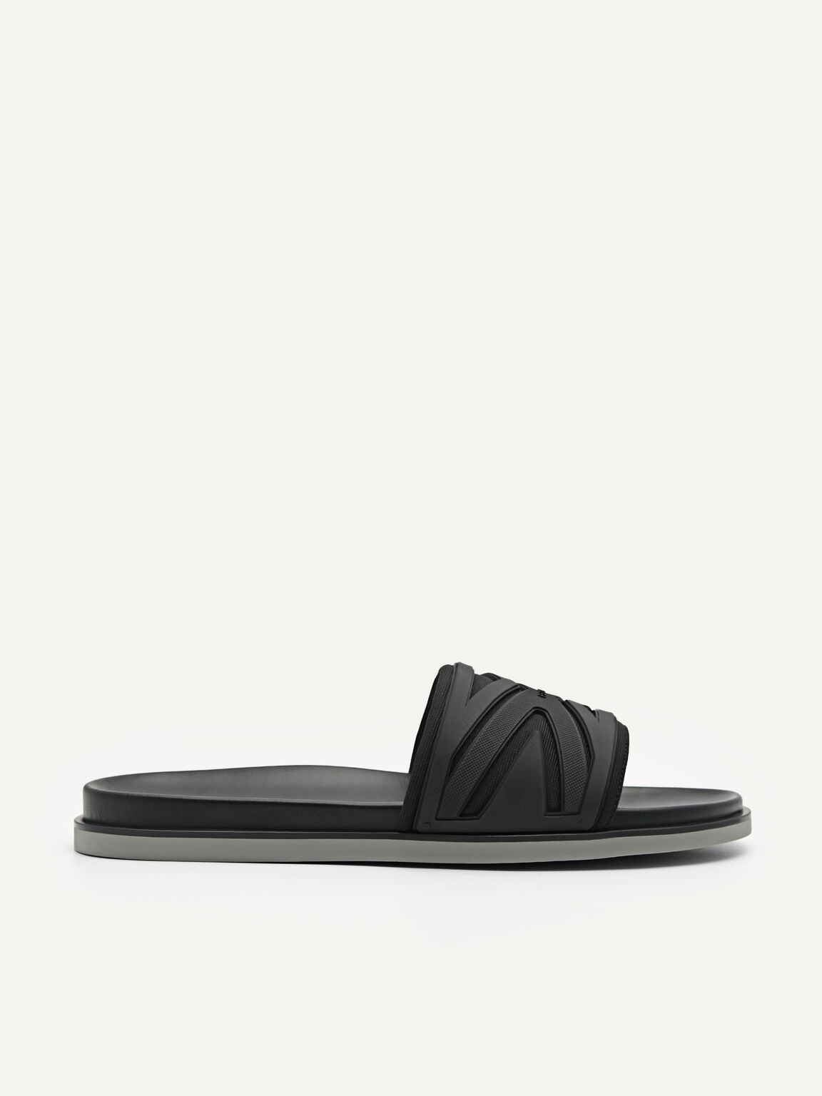 Nova Slide Sandals, Black, hi-res