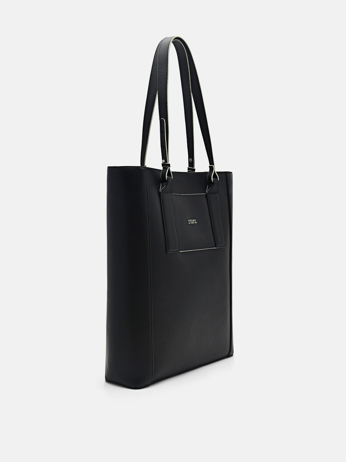 rePEDRO Recycled Leather Tote Bag, Black, hi-res