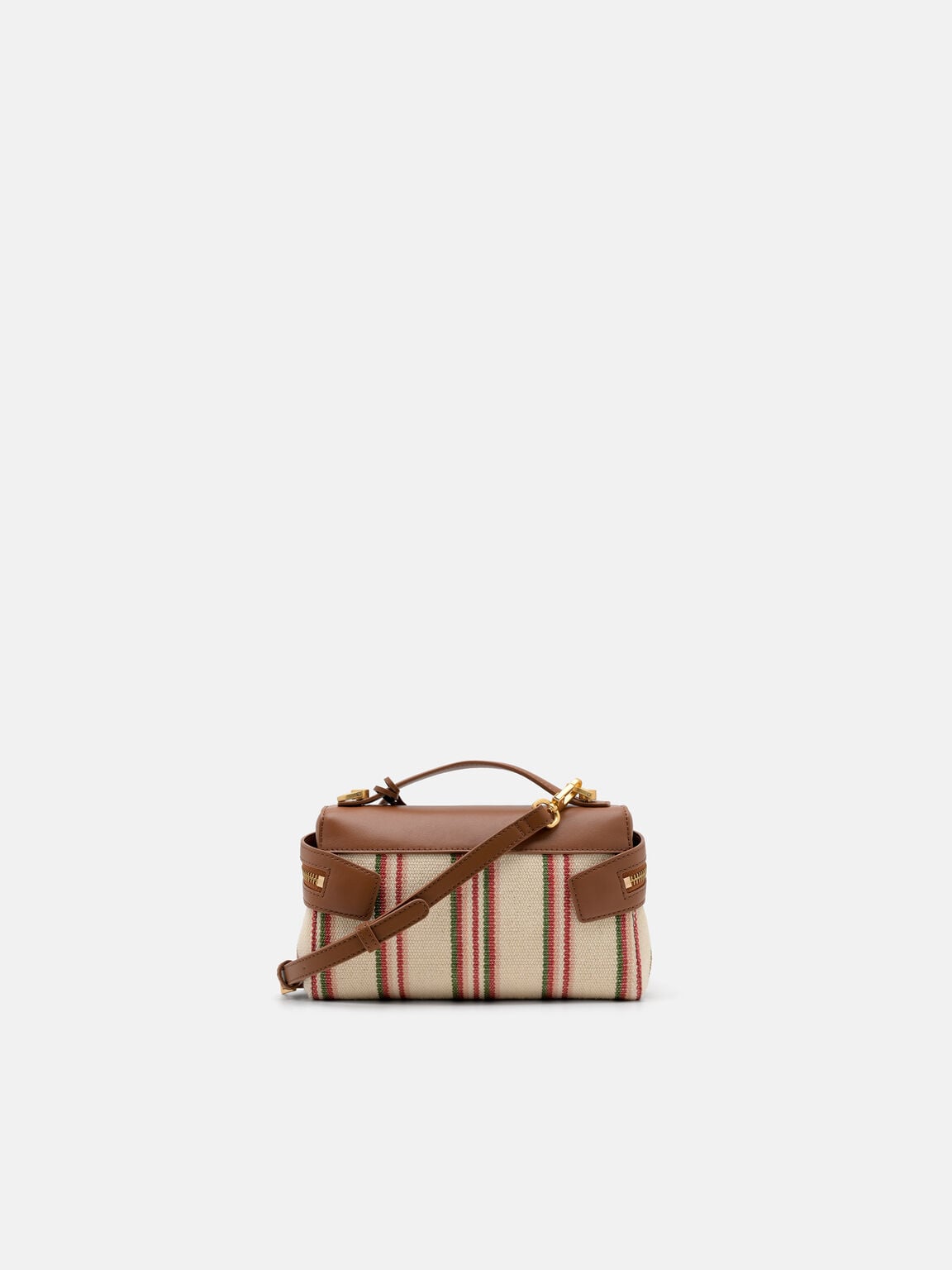 Alyssa Leather Shoulder Bag, Multi Canvas