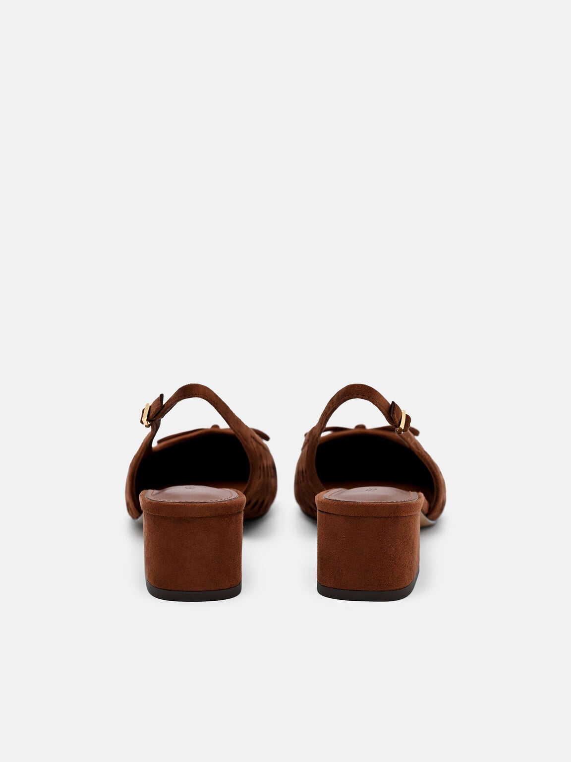 Anna Woven Mary Jane Pumps, Mahogany, hi-res