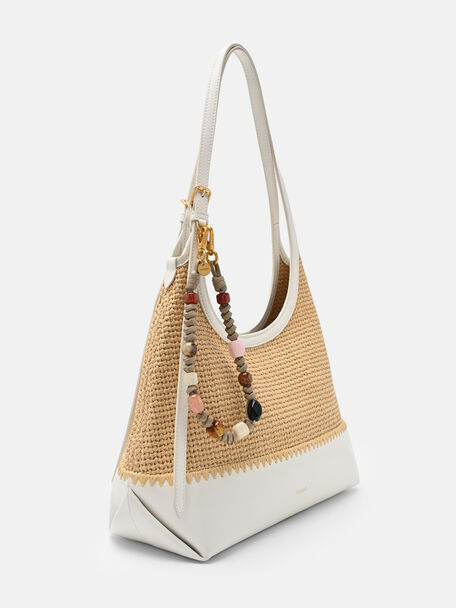 Beaded Bag Strap, Sand, hi-res