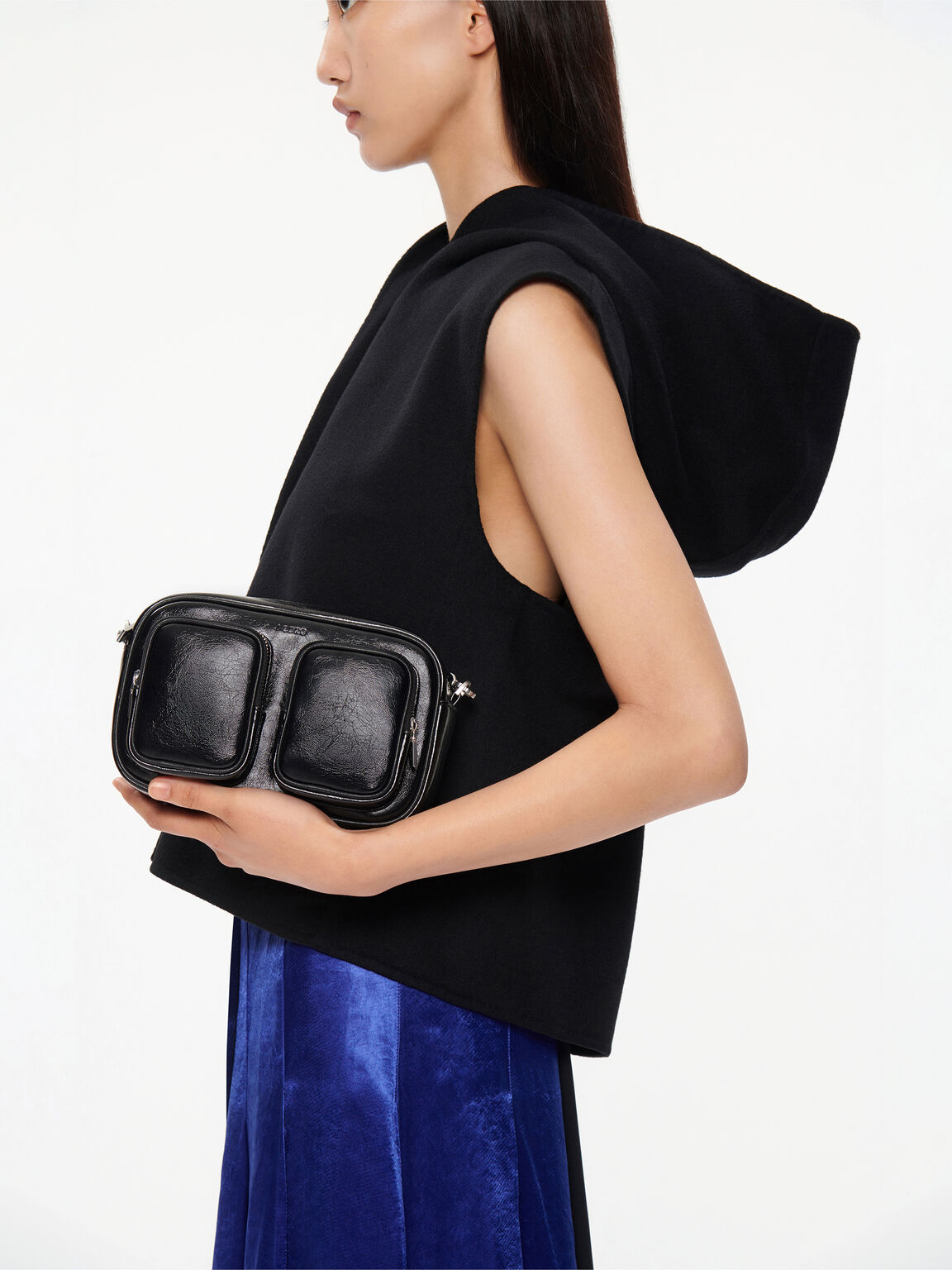 Maggie Mini Shoulder Bag, Black, hi-res