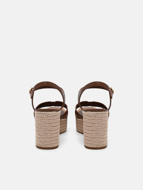 Gi&agrave;y sandals đế xuồng Carmel, Rượu Cognac, hi-res