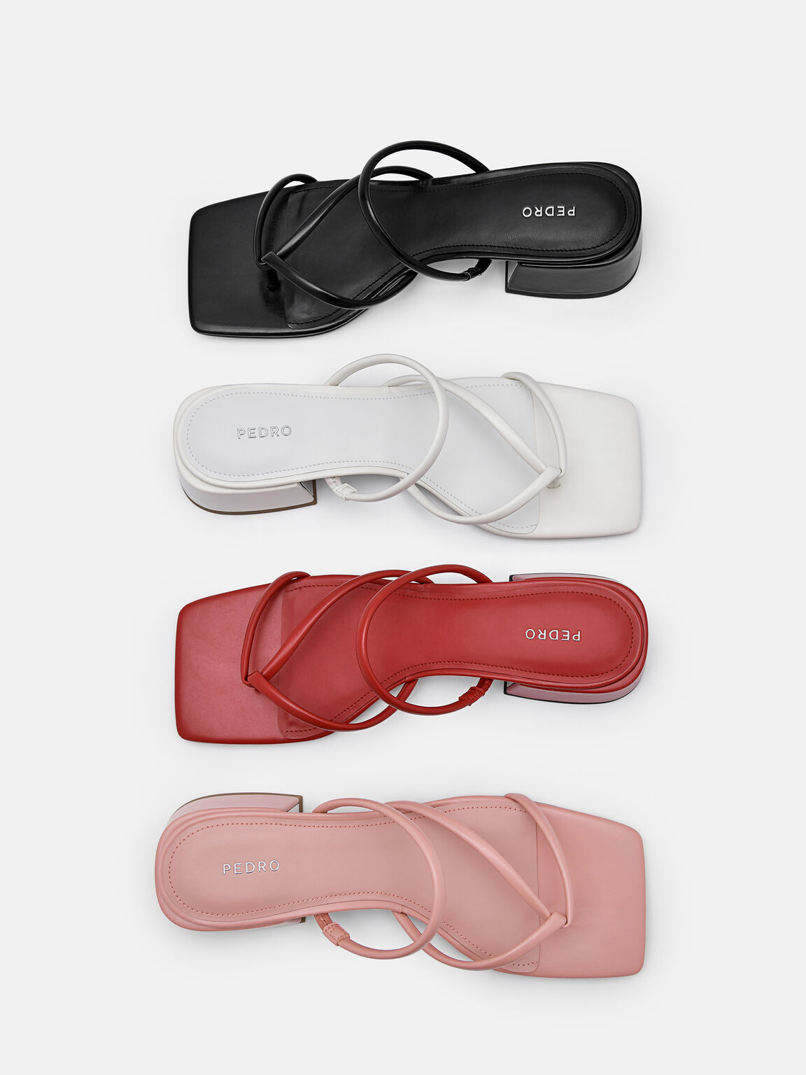 Effie Heel Sandals, Chalk, hi-res