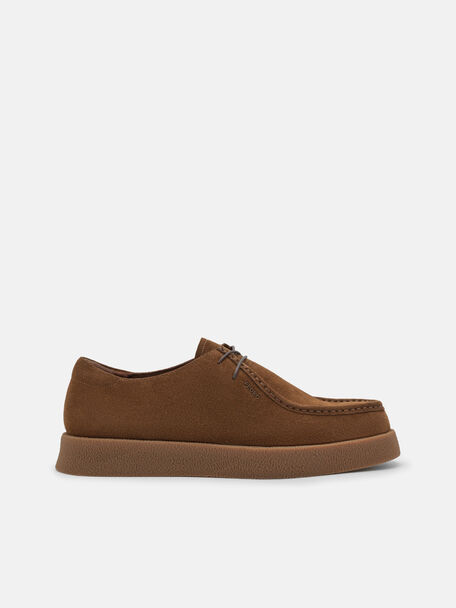 Waller Suede Derby Shoes, Brown Suede, hi-res