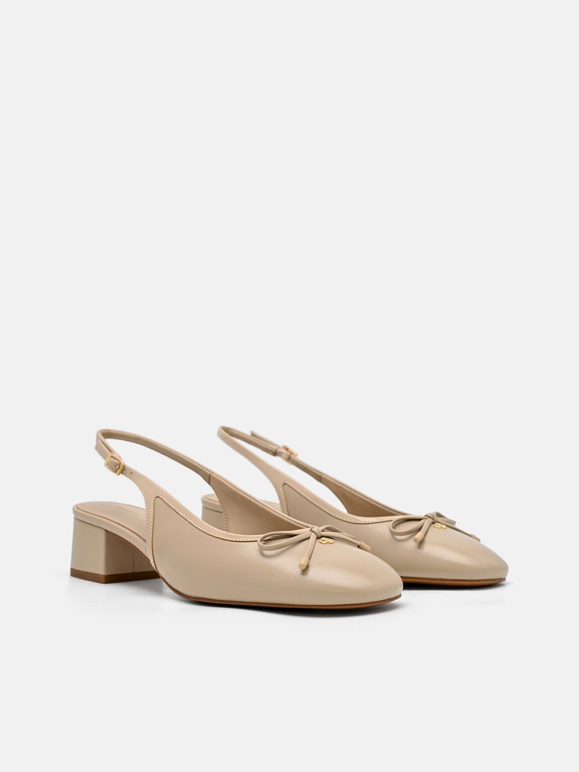 Anna Leather Mary Jane Pumps, Sand, hi-res