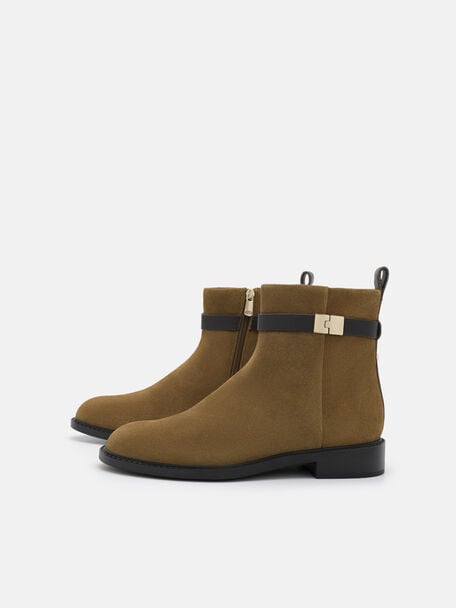 Jatte Suede Boots, Dark Camel, hi-res