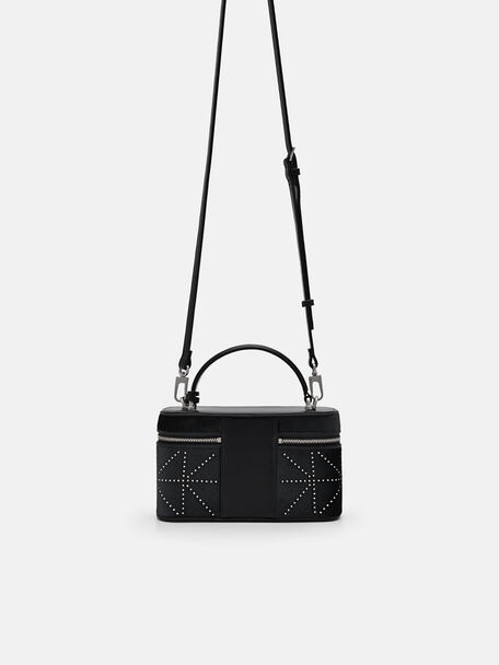Ari Shoulder Bag in Pixel, Black, hi-res