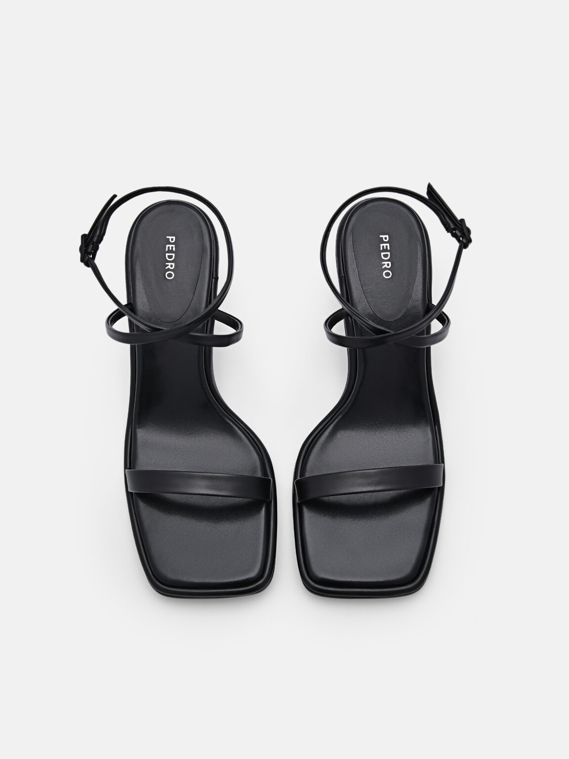Myra Heel Sandals, Black, hi-res