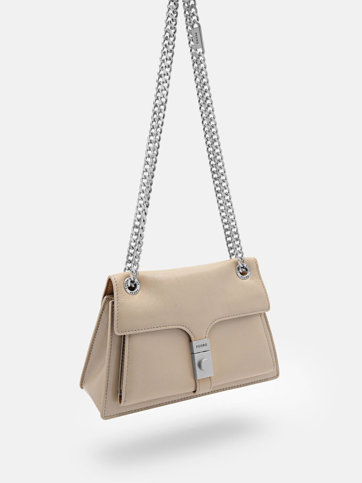 PEDRO Studio Farida Leather Mini Shoulder Bag, Taupe, hi-res