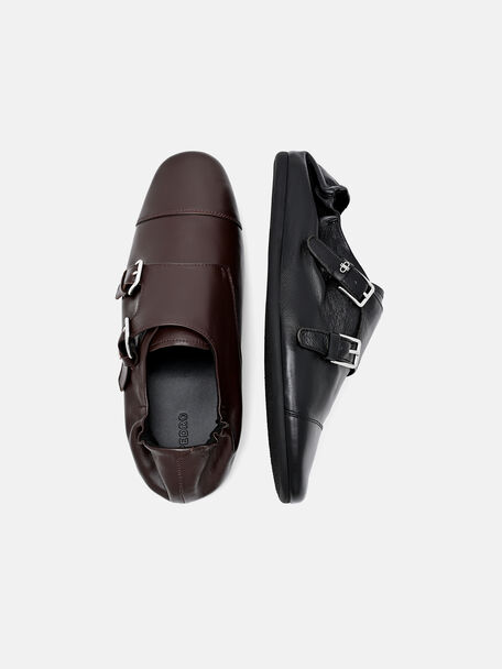 Lauren Leather Oxford Shoes, Black, hi-res