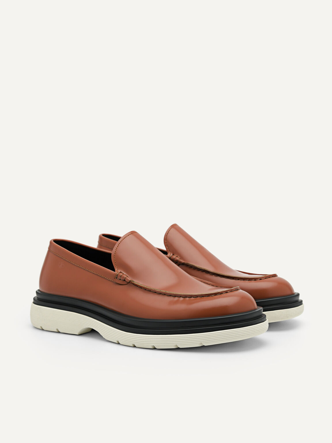 PEDRO Icon Leather Loafers, Cognac, hi-res