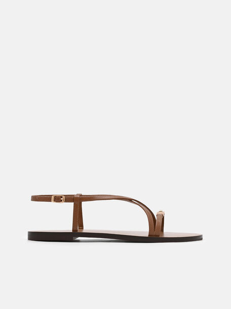 Hitch Ankle Strap Sandals, Cognac, hi-res