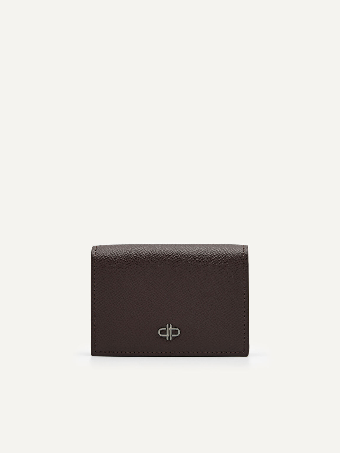 PEDRO Icon Leather Card Holder, Dark Brown, hi-res