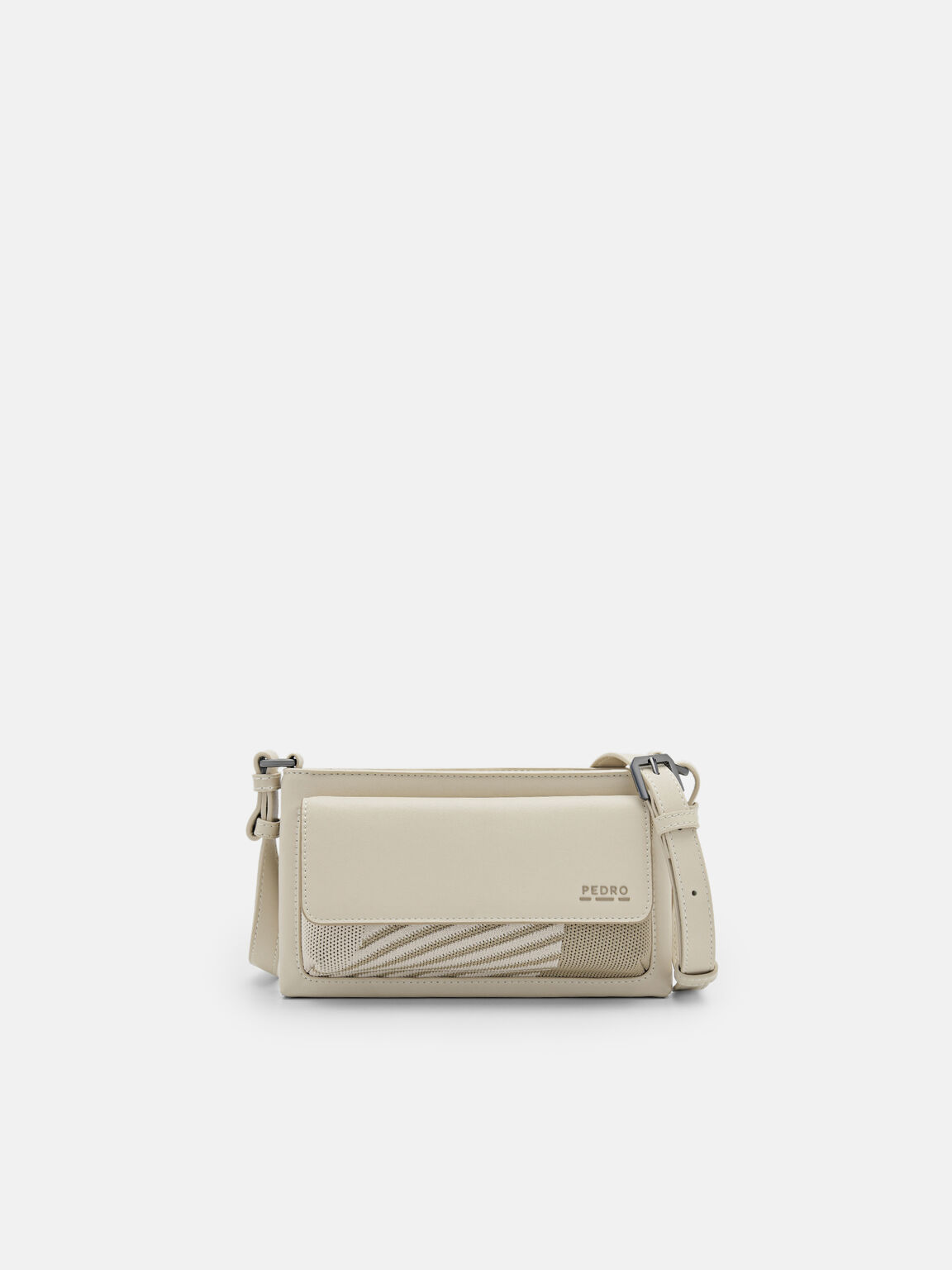 rePEDRO Recycled Leather Mini Sling Bag, Sand, hi-res