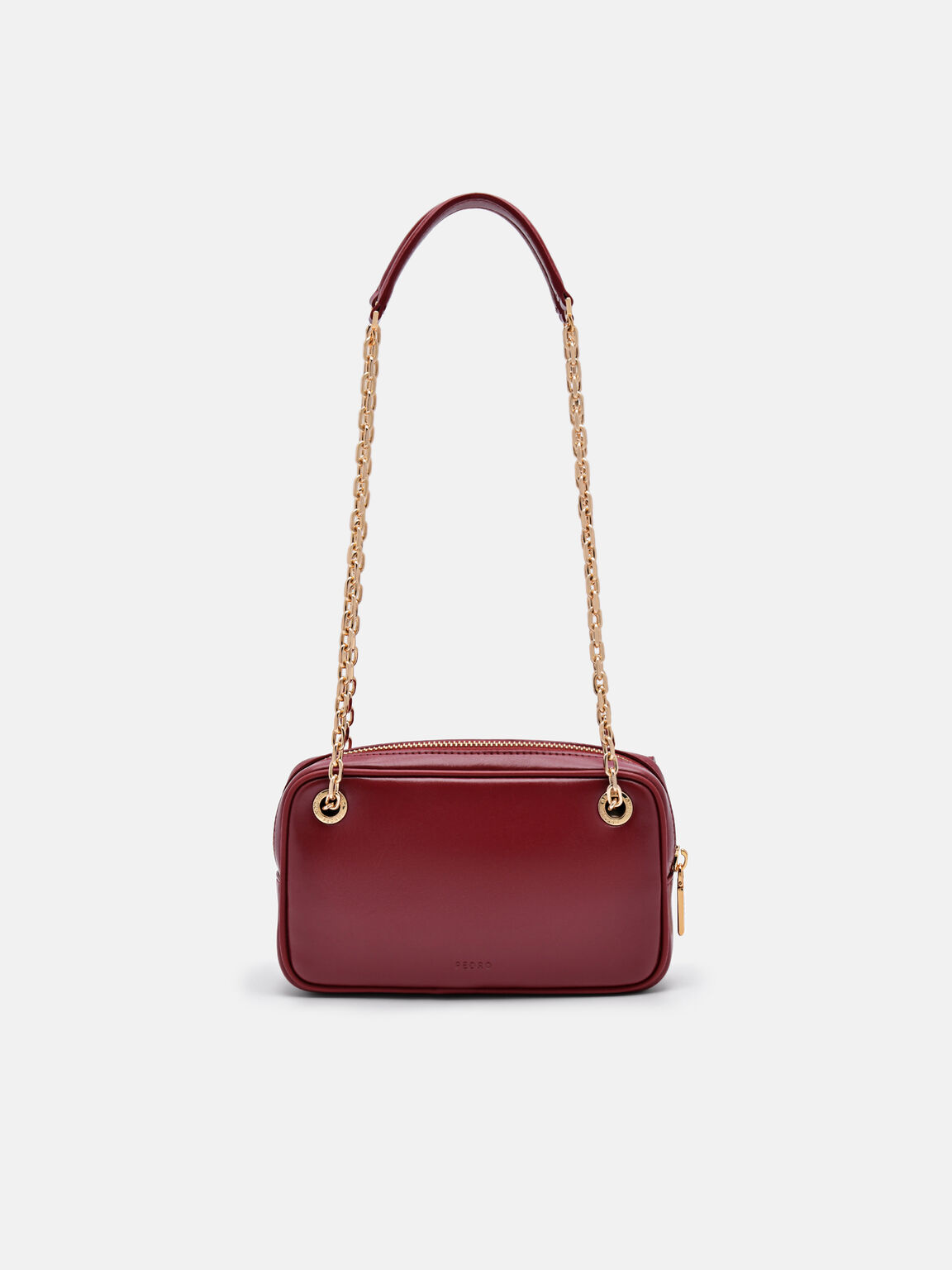 Túi đeo vai phom chữ nhật Effie Mini, Đỏ Rượu Vang, hi-res