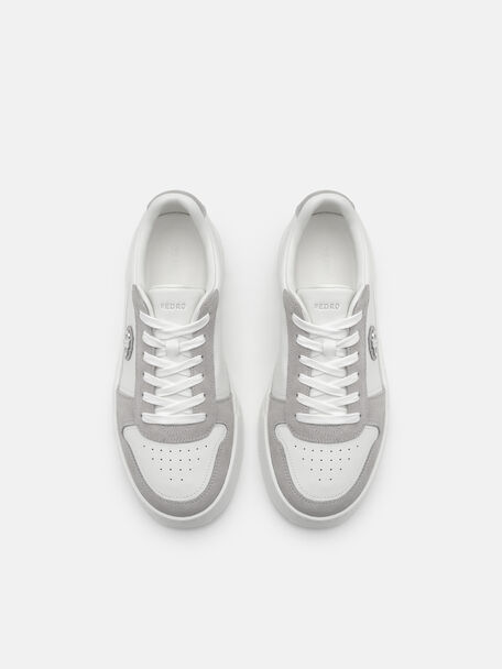 Ravel Leather Sneakers, Light Grey, hi-res