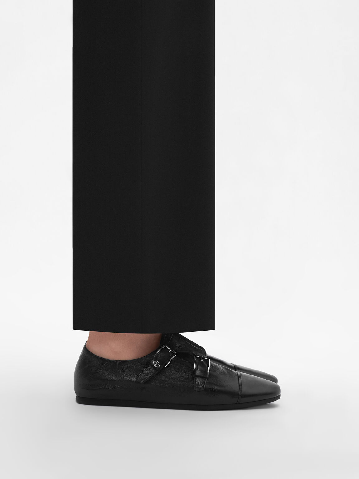 Lauren Leather Oxford Shoes, Black, hi-res