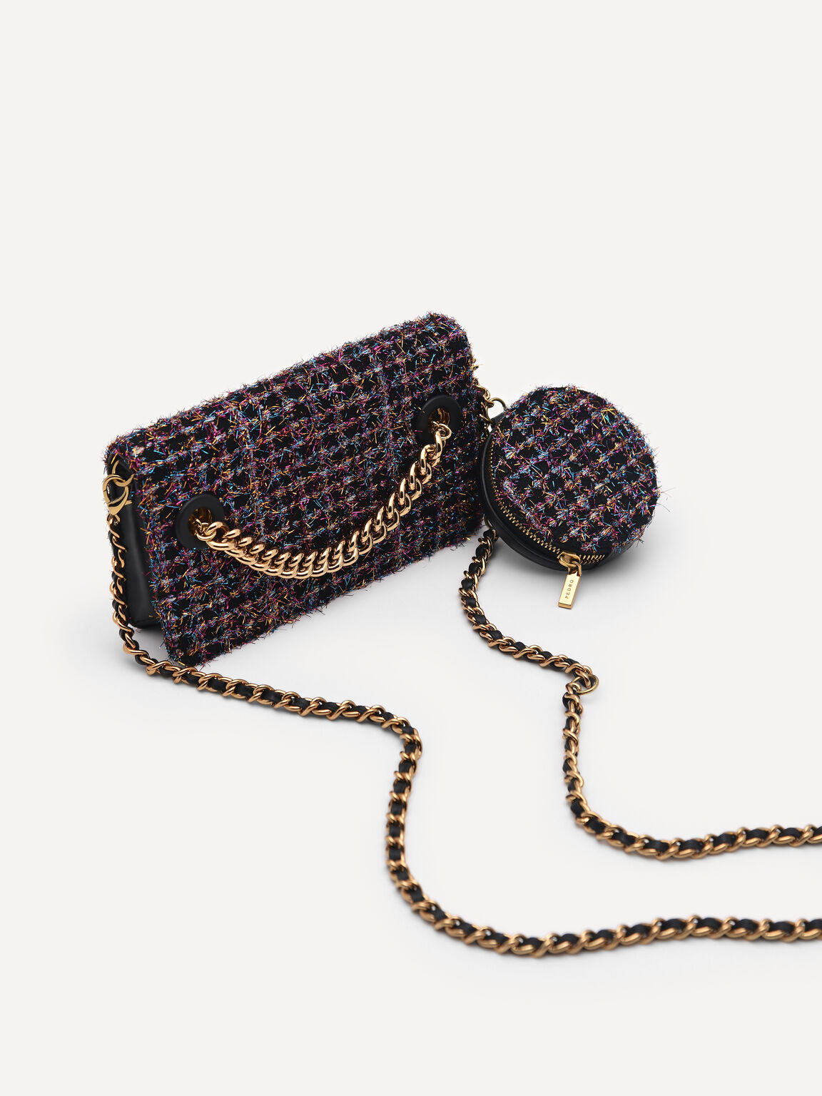 Phone Pouch with Chain Handle, Multi, hi-res
