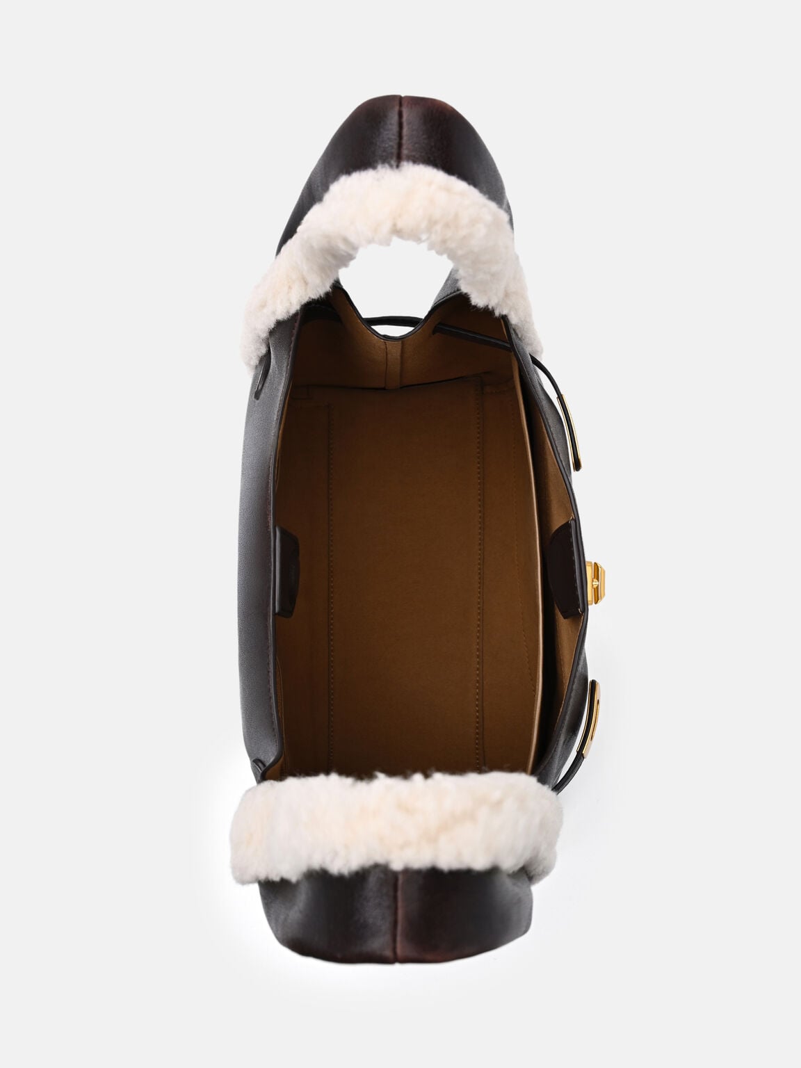 Danielle Large Leather Hobo Bag, Multi Fur, hi-res
