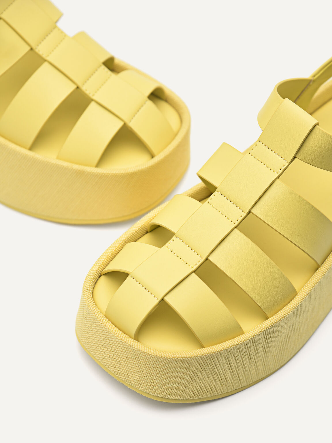 Giày sandals đế xuồng Palma, Vàng, hi-res
