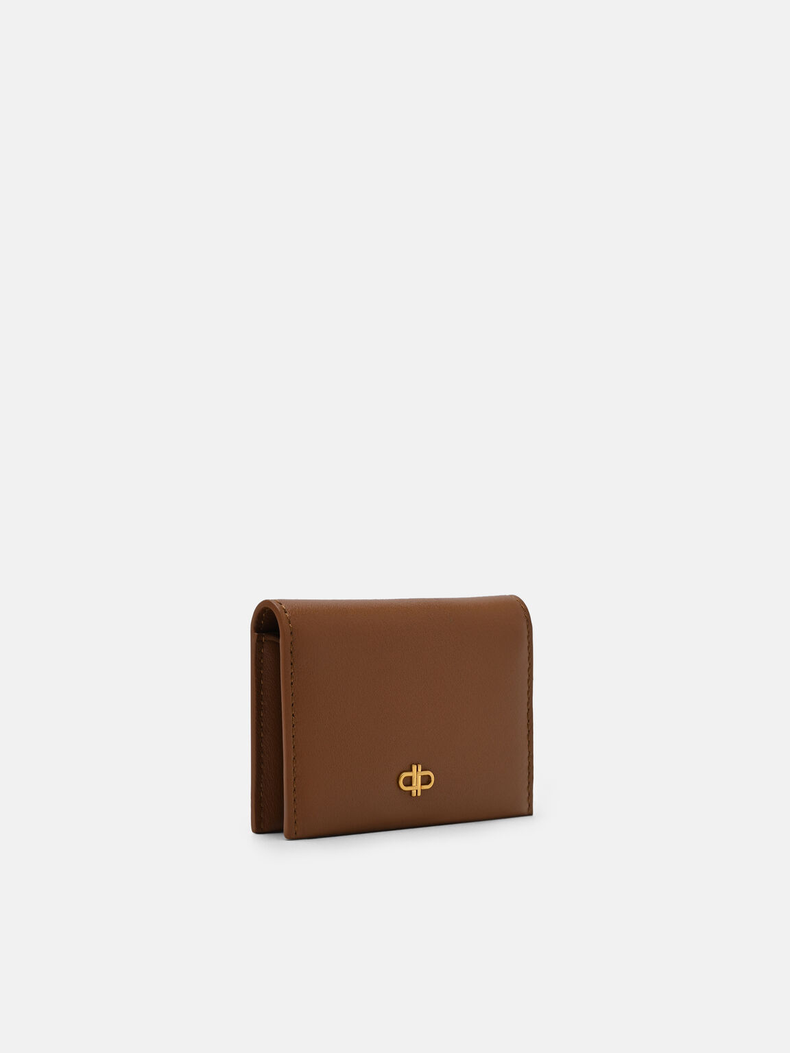 V&iacute; đựng thẻ gập đ&ocirc;i Leather, Rượu Cognac, hi-res