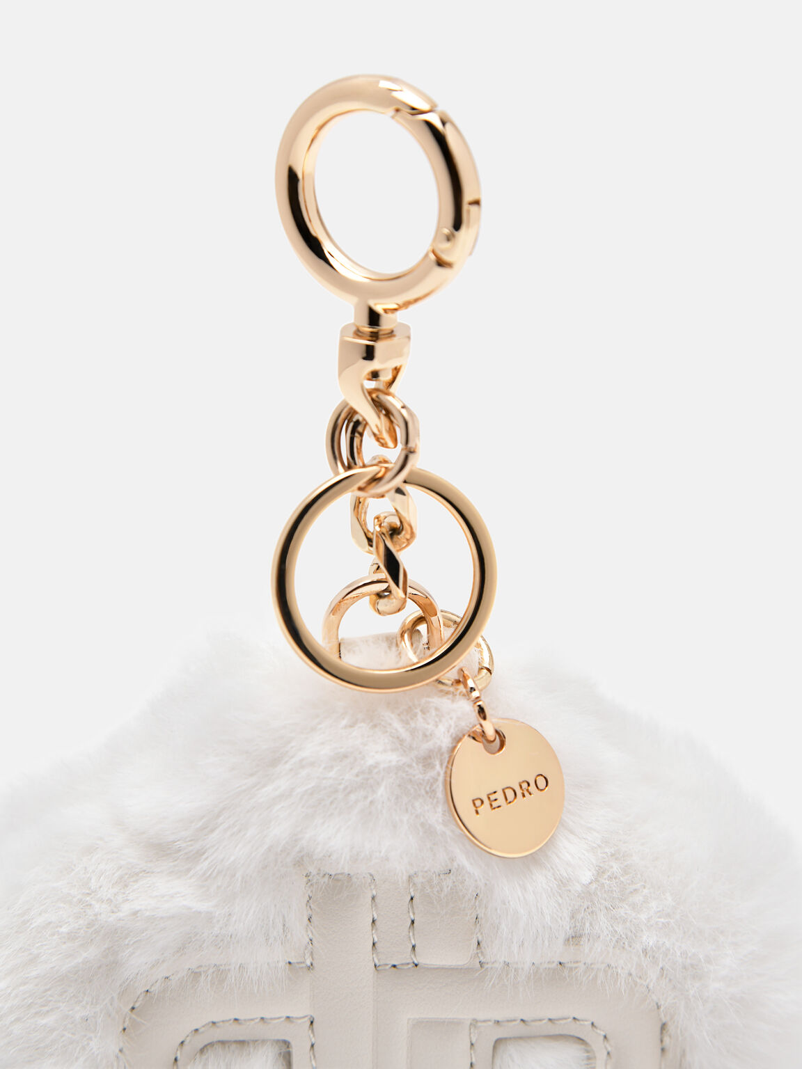 M&oacute;c kh&oacute;a treo t&uacute;i Faux Fur, Phấn, hi-res