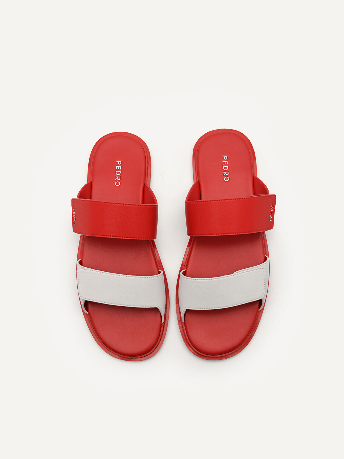 Stride Slide Sandals, Red, hi-res