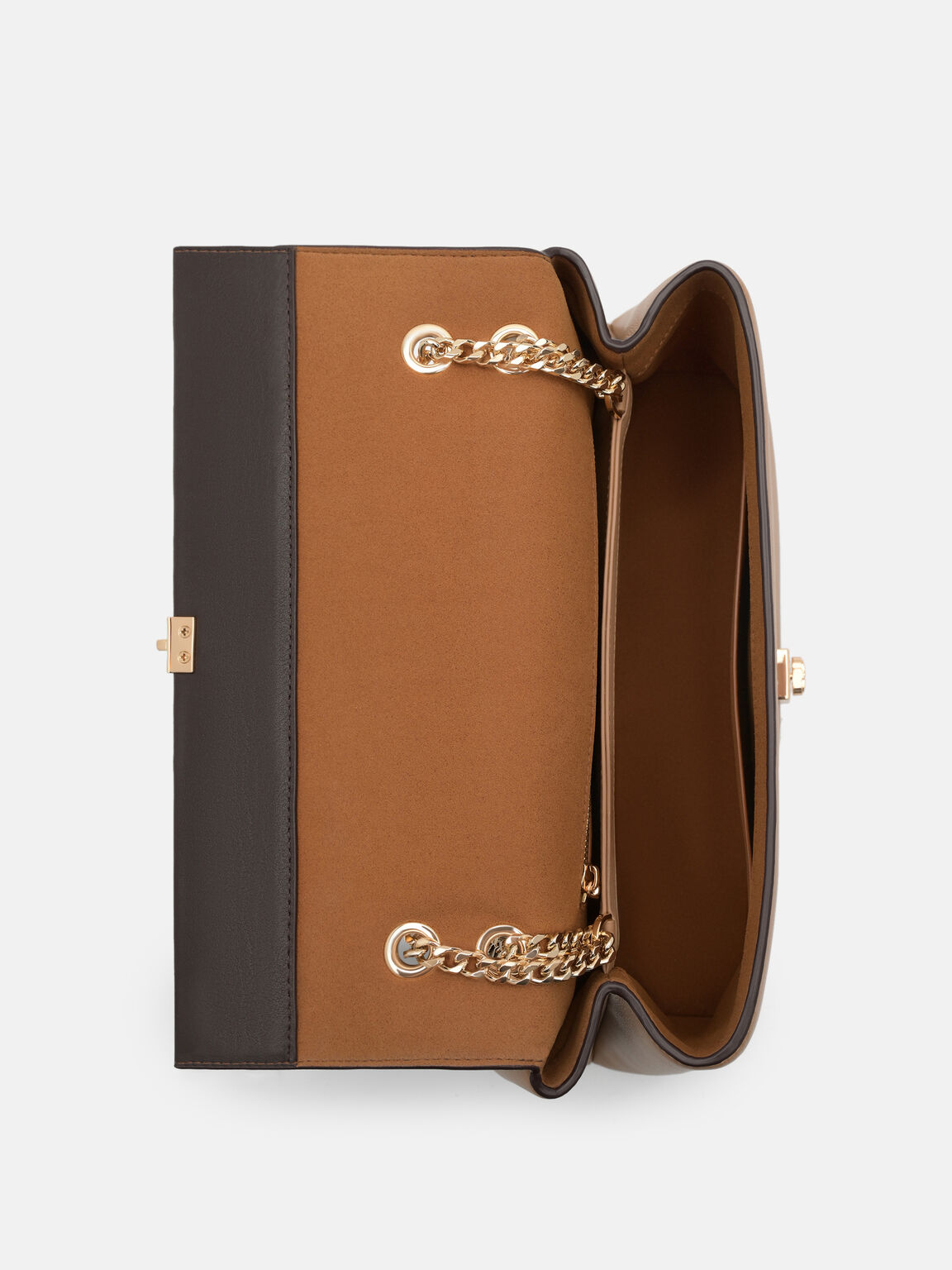 T&uacute;i đeo vai h&igrave;nh thang Leather Foldover, Nhiều M&agrave;u, hi-res