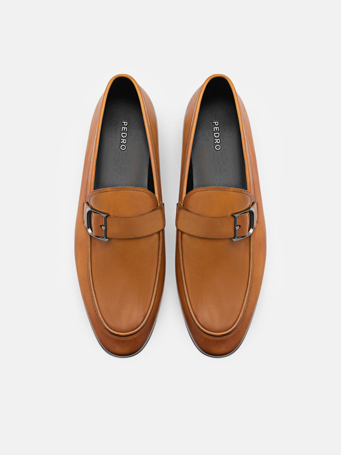 Helix Leather Loafers, Camel, hi-res