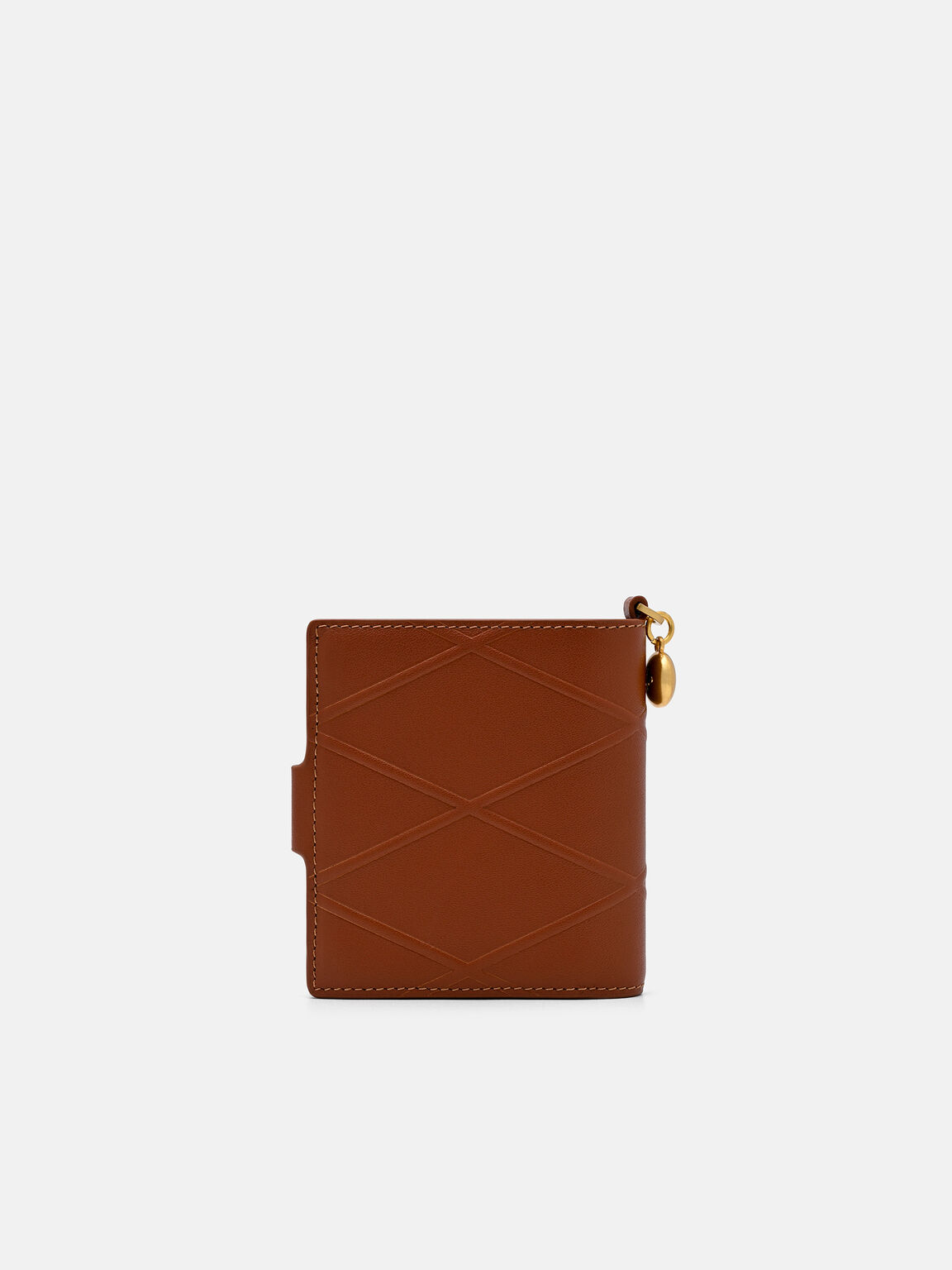 V&iacute; ngắn gập đ&ocirc;i Quilted Leather, Gạch, hi-res