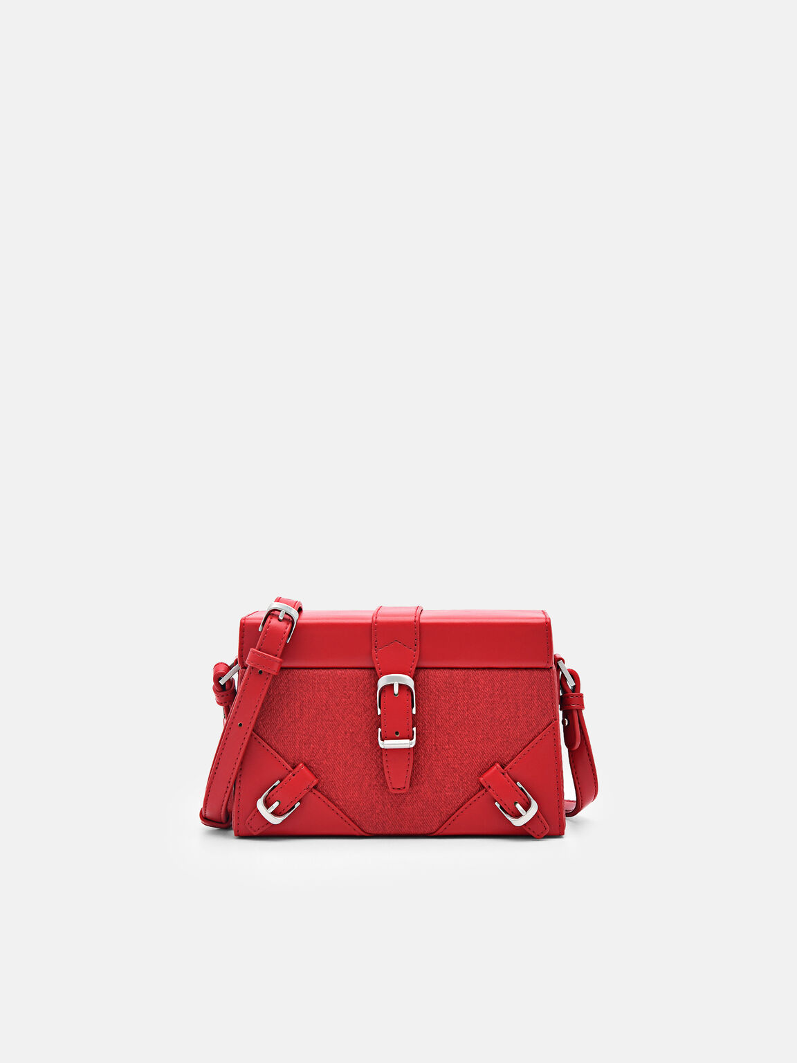 Túi đeo chéo hình hộp chữ nhật Mara Mini, Đỏ, hi-res