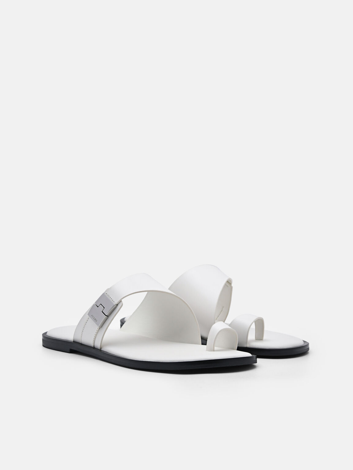 D&eacute;p kẹp Jatte Leather, Phấn, hi-res