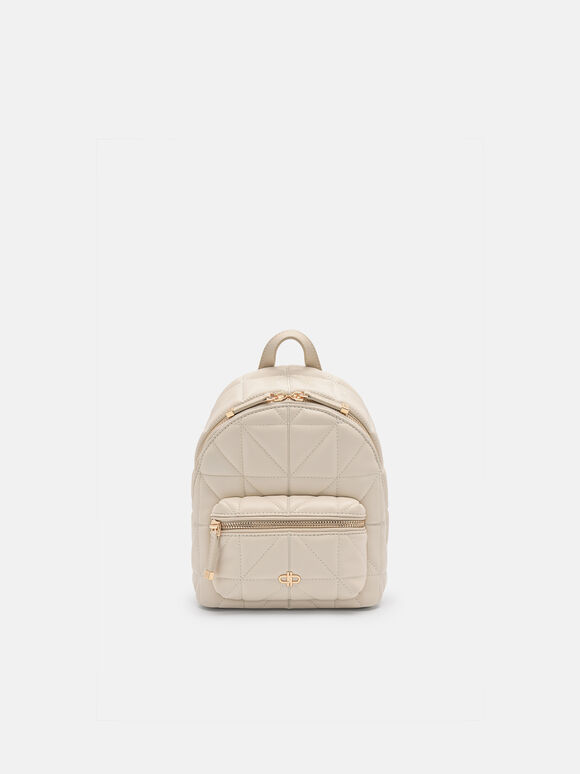 PEDRO Icon Mini Backpack in Pixel, Beige, hi-res